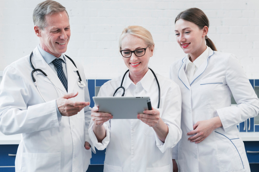 Medical team in a doctor's office